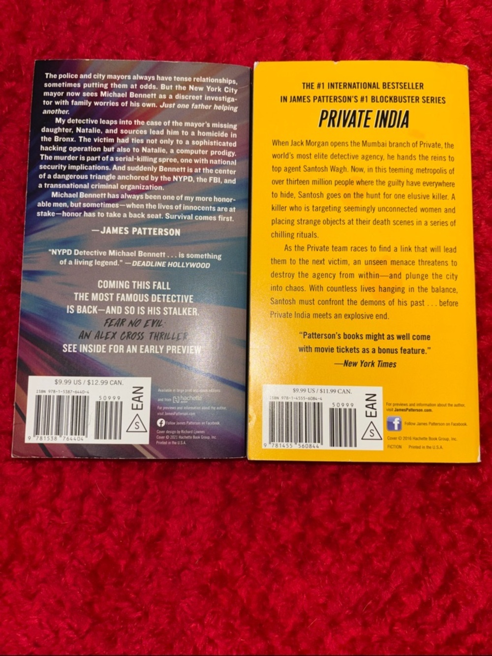 James Patterson 2-Book Bundle - Blindside & Private India - Picture 2 of 4